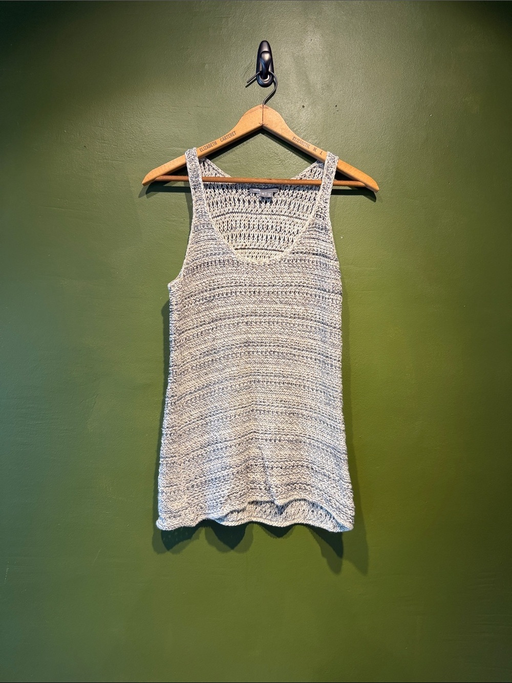 Vince Light Gray Knit Tank Top
